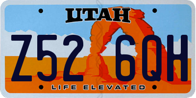 UT license plate Z526QH