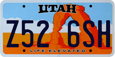 UT license plate Z526SH