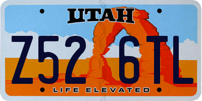UT license plate Z526TL