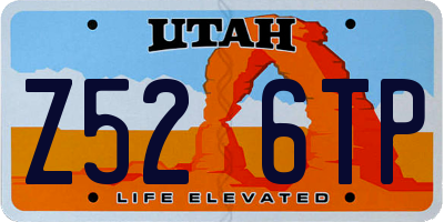 UT license plate Z526TP