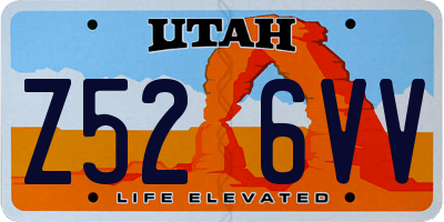 UT license plate Z526VV