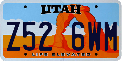 UT license plate Z526WM