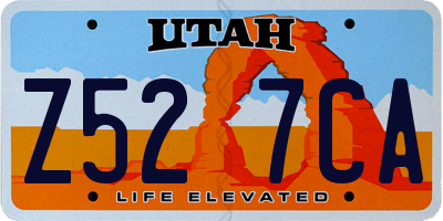 UT license plate Z527CA