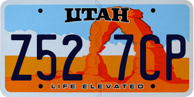 UT license plate Z527CP
