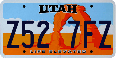 UT license plate Z527FZ
