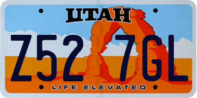 UT license plate Z527GL