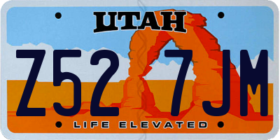 UT license plate Z527JM