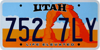 UT license plate Z527LY