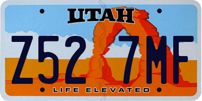 UT license plate Z527MF