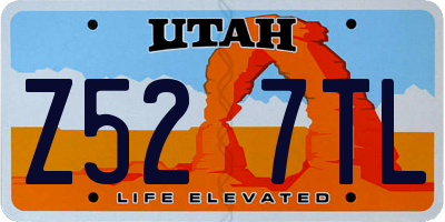 UT license plate Z527TL