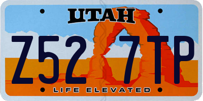 UT license plate Z527TP