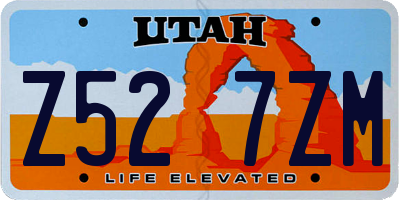 UT license plate Z527ZM