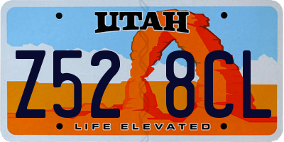 UT license plate Z528CL