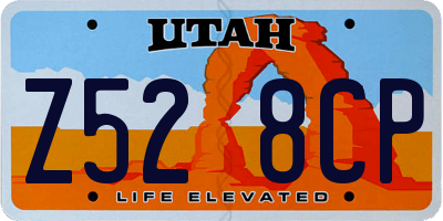 UT license plate Z528CP