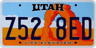 UT license plate Z528ED