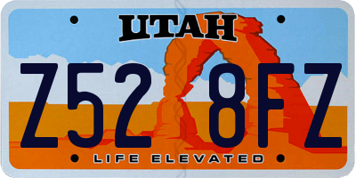 UT license plate Z528FZ