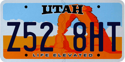UT license plate Z528HT