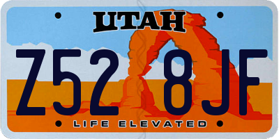 UT license plate Z528JF