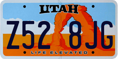 UT license plate Z528JG