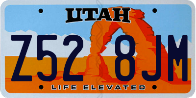 UT license plate Z528JM