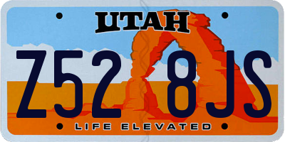 UT license plate Z528JS