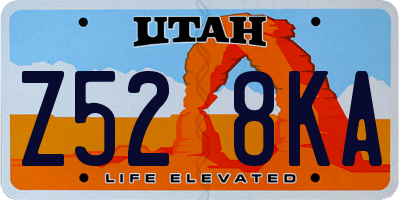UT license plate Z528KA