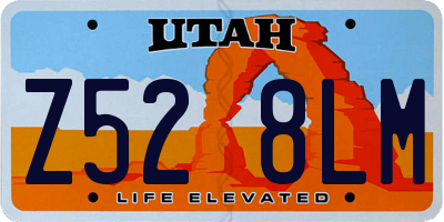 UT license plate Z528LM