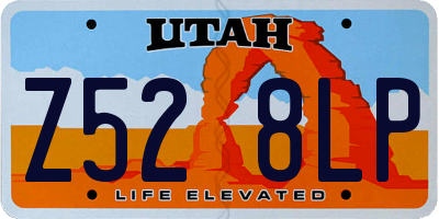 UT license plate Z528LP