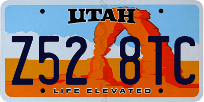 UT license plate Z528TC
