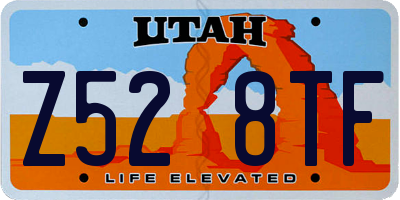 UT license plate Z528TF