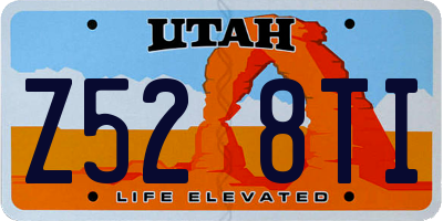 UT license plate Z528TI