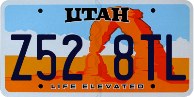 UT license plate Z528TL