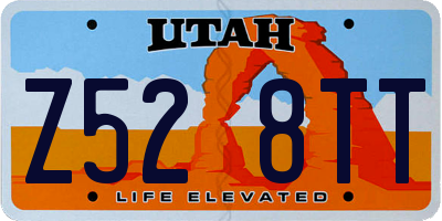 UT license plate Z528TT