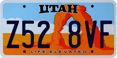 UT license plate Z528VF