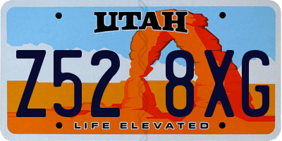 UT license plate Z528XG