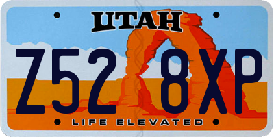 UT license plate Z528XP