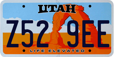 UT license plate Z529EE