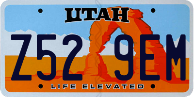 UT license plate Z529EM