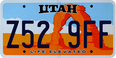 UT license plate Z529FF