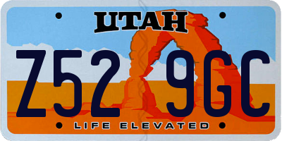 UT license plate Z529GC