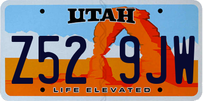 UT license plate Z529JW