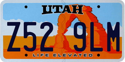 UT license plate Z529LM