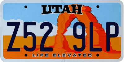 UT license plate Z529LP