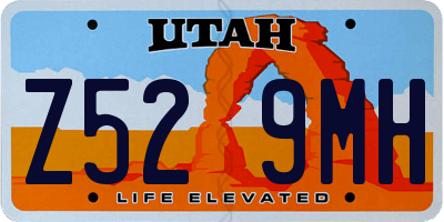 UT license plate Z529MH