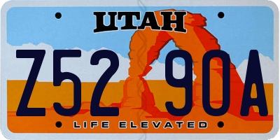 UT license plate Z529OA