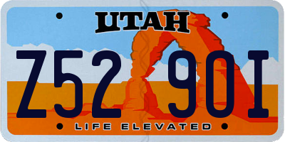 UT license plate Z529OI