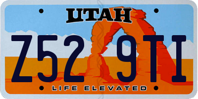 UT license plate Z529TI
