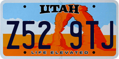 UT license plate Z529TJ