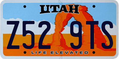 UT license plate Z529TS