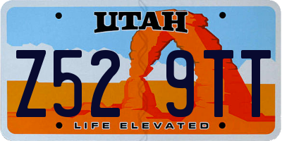 UT license plate Z529TT